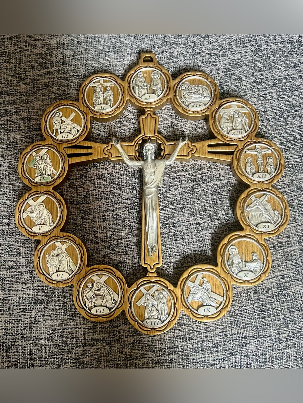 14 Stations of the Cross Wall Crucifix